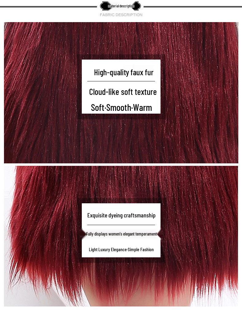 Tan Shearling Short Sleeve Plus Size Women's Fur Coat