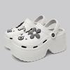 Fashion Women Slippers Platform Metal Decoration Sandals Wedges Shoes Outdoor Clogs Thick Sole Slipper Ladies Flip Flops Garden Shoes