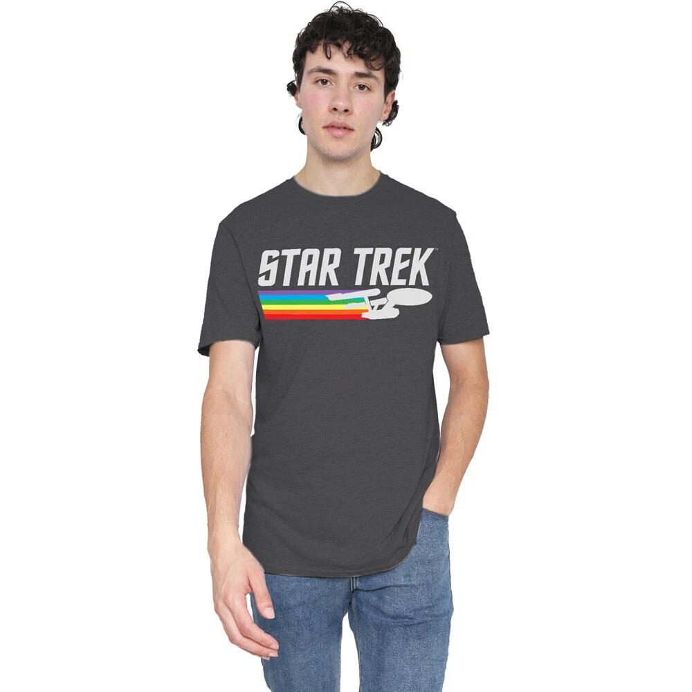 Star Trek Rainbow Trail T-Shirt S-2XL-Charcoal 3XL