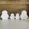 Creative Penguins Sturdy Silicone Mould for Candle and Soap Making Reusable Craft Ornament for Home Decoration