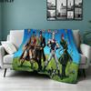 1pz Coperta in Flanella con Fantasia di Jojo's Bizarre Adventure Adatta a Tutte le Stagioni per Arredamento Casa Calore e Comfort Regali Regalo Festivo