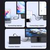 240W USB C to USB C Charging Cable Flat Nylon Cord Data Sync Charging Cord Efficient Type C Cord Fast For Phone 15 Pad