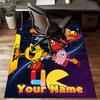 Custom Name Pac Game Rug - Decorative Non-slip Carpet With YourName For Bedroom Or Office Perfect Gift For Family And Friends