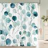 Green Plant Leaf Vines Flowers Shower Curtain Modern Nordic Minimalist Printed Polyster Home Decor Bathroom Curtain with Hooks