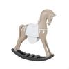 Rocking Horse Ornament Decoration Resin Sculpture Figurine for Porch Table Centerpiece