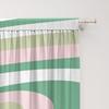 2PC Home Decoration Curtains With Mountain Wood Grain And Rod Pocket Curtains, Kitchen, Coffee Shop, Living Room, Balcony, Garde