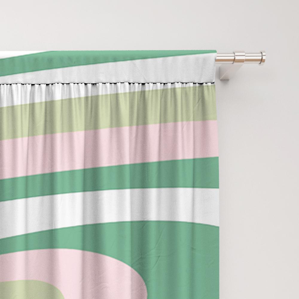 2PC Home Decoration Curtains With Mountain Wood Grain And Rod Pocket Curtains, Kitchen, Coffee Shop, Living Room, Balcony, Garde
