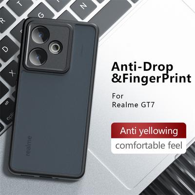 Průsvitný matný kryt na telefon pro Realme GT 7T Nárazuvzdorný matný zadní kryt pro Realme GT 7T Pouzdro pro Realme GT 7T Pouzdro pro Realme GT 7T 6,8 palce