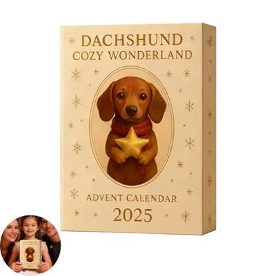 Dachshund Dog Advent Calendar 2025 24 Days Christmas Countdown Calendar Festive Atmosphere Holiday Decor