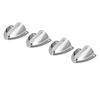 4pcs Marine Wire Cable Vent Cover Splash Proof One Piece Structure Stainless Steel Clamshell Vent Cover for Boats RVs