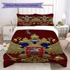 Russian Double Pattern Bedding Uilt Set Uilt Cover Pillowcase Home Decoration Birthday Gift (1 * Duvet Cover + 2 * Pillowcase Without Core)138