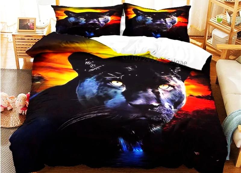 

Animal Leopard Pattern Duvet Cover Set Bedding for Adult Kids Full Size Bed Set Comforter Cover,1 Duvet Cover and 2 Pillow Shams 135x200cm