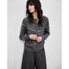 Women's Vintage Jacquard Cable Knit Round Neck Wool Blend Sweater