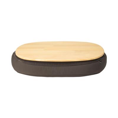 MUJI Knee-Suitable Table Cushion, Brown, Approx. 47cm W X 31.5cm D X 10cm H, Product Code: 84391873