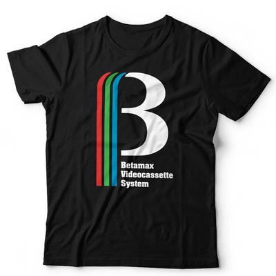 Betamax T-Shirt Videokassettensystem Unisex Vintage Retro Filmliebhaber VHS 70er