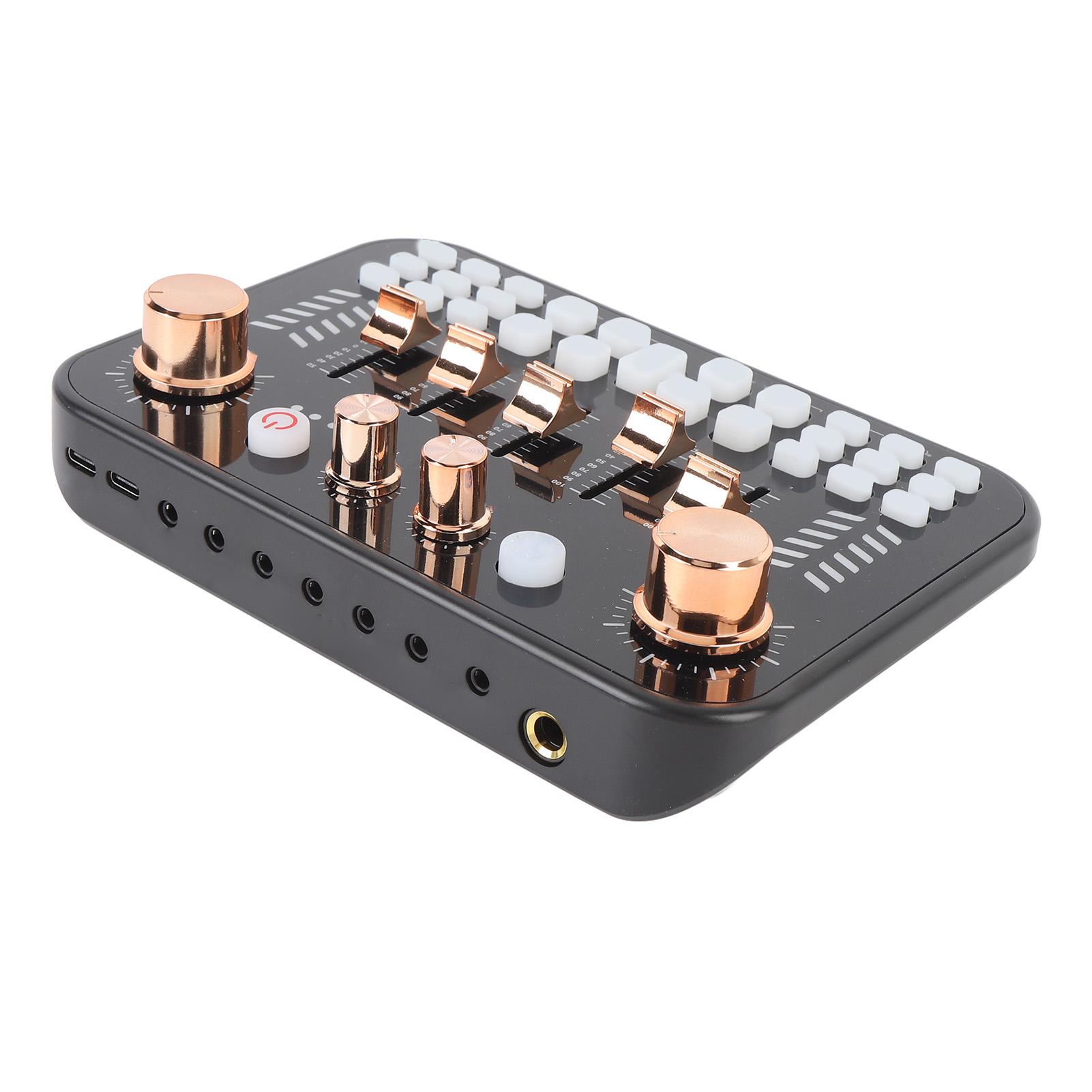 

Комплект оборудования для подкаст-звуковой панели Многофункциональная звуковая карта для потоковой передачи данных с поддержкой Bluetooth Voice