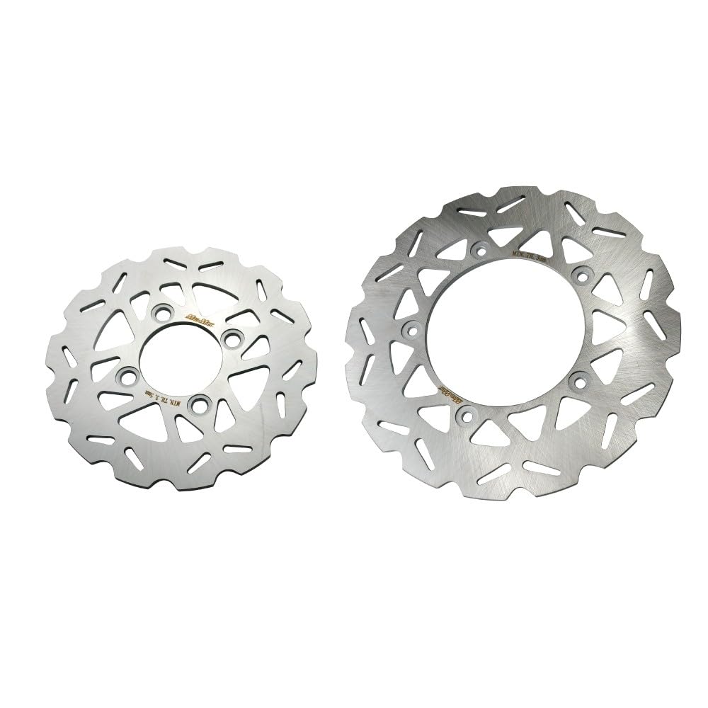 Mr Quick Honda DAX125 (ST125) / Monkey 125 Front (220mm) Rear (190mm) Wave Disc Rotor Front and Rear Set