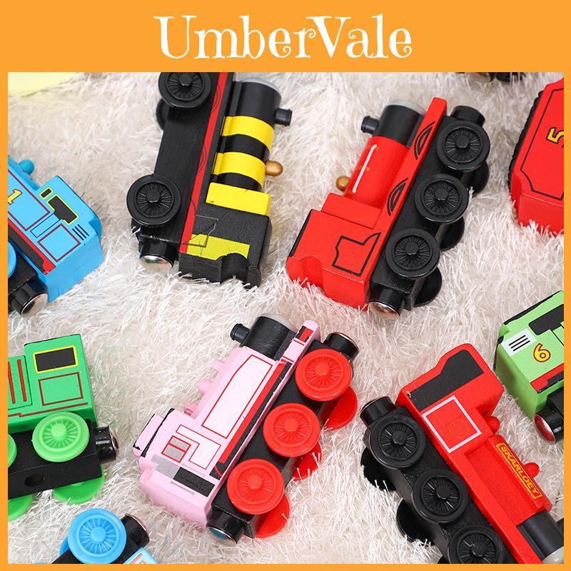Colorful Wooden Magnetic Train Set For Kids With Interactive Push-pull Features