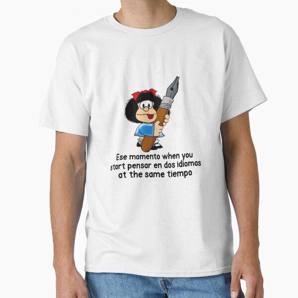 Unisex Cotton T Shirt Mafaldas Friends Full Group Characters Classic Latin Comic Fan Casual Streetwear Tops