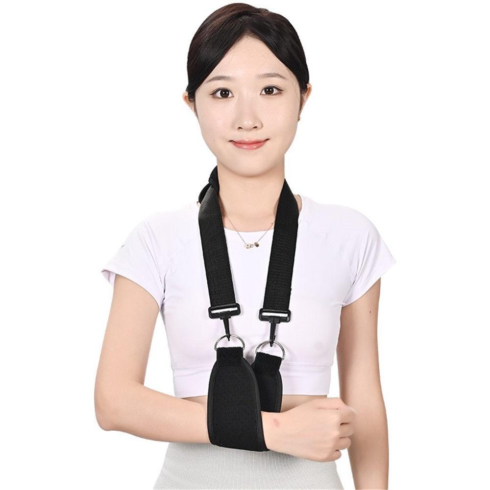 

1Pcs Adjustable Shoulder Support Band Elbow Joint Clavicle Fracture Fixation Strap Pain Relief Shoulder Droop Arm Injured Guard Sling Right Hand
