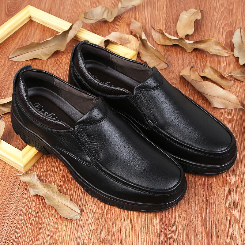 Fashion Comfortable All Day Wear Sneakers Version Mens Genuine Leather Shoes Non-Slip Walking Shoes Oxford Footwear Formal Business Shoe