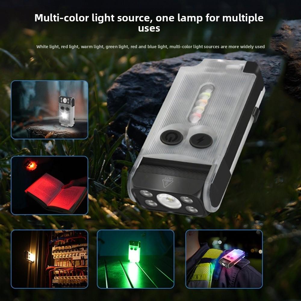 Portable Multi-function LED Flashlight Rechargeable Mini Size Power Bank Waterproof with Magnet Buzzer Torch Emergency Use