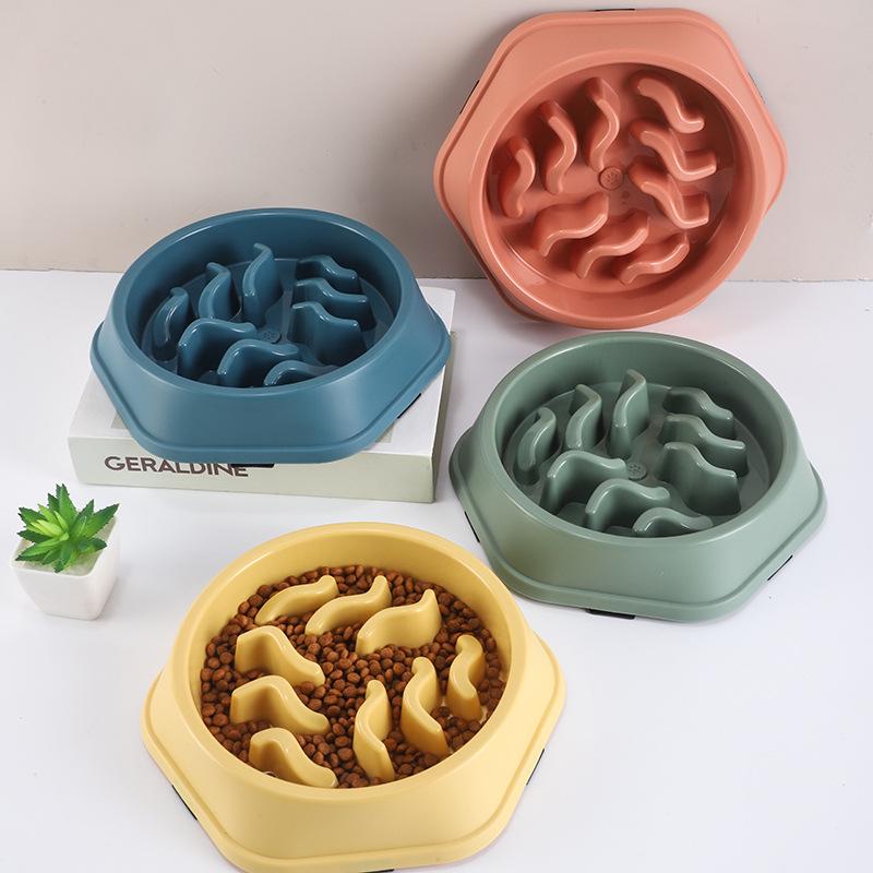 Ripple Slow Feeder Pet Bowl – Anti-Choke, Anti-Spill Design for Cats and Dogs