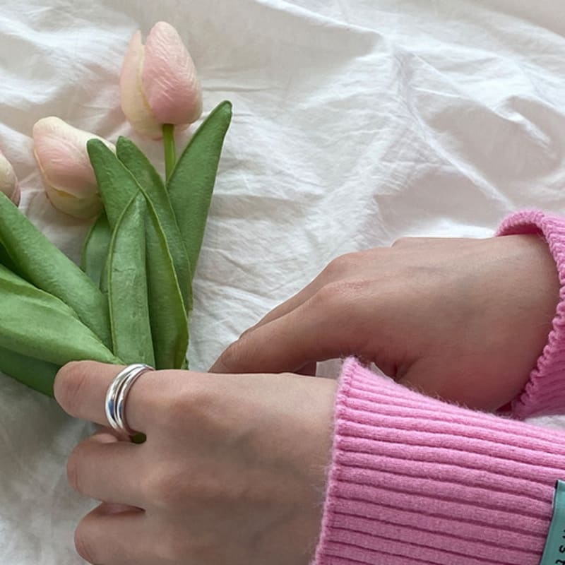 murmur [925silver]Volume layered ring