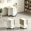 Folding Dining Table / Kitchen Table with 2 Fold-down Tabletops, 2 Drawers and 1 Cabinet (only with 1pc dining table)