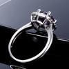 Trendy Purple Amethyst Ring 8MM Sparkling CopperBand High Quality Luxury Jewelry Wedding Engagement Rings for Women