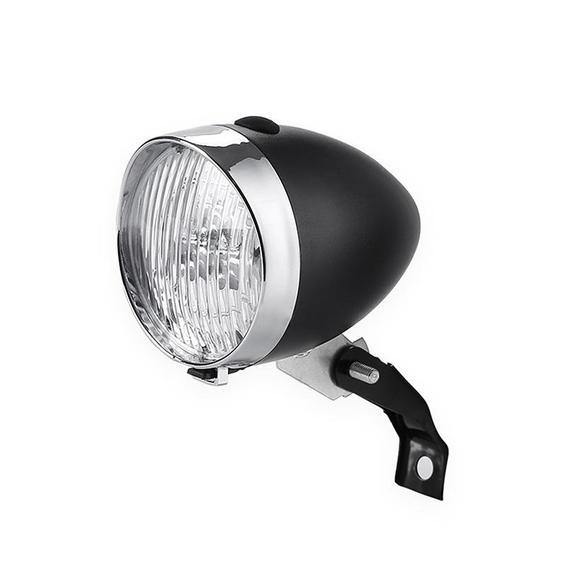 ABS Shell 3 LED Bike Light Bicycle Night Riding Safety Warning Front Lamp Without Battery Classical Retro Bicycle Headlight