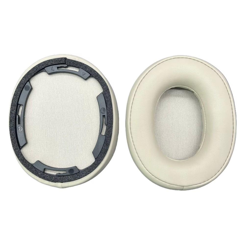 1Pair Protein Leather Ear Pads Memory Foam Soft Headset Earmuff Replacement Ear Cushion for Audio Technica ATH-SR50BT