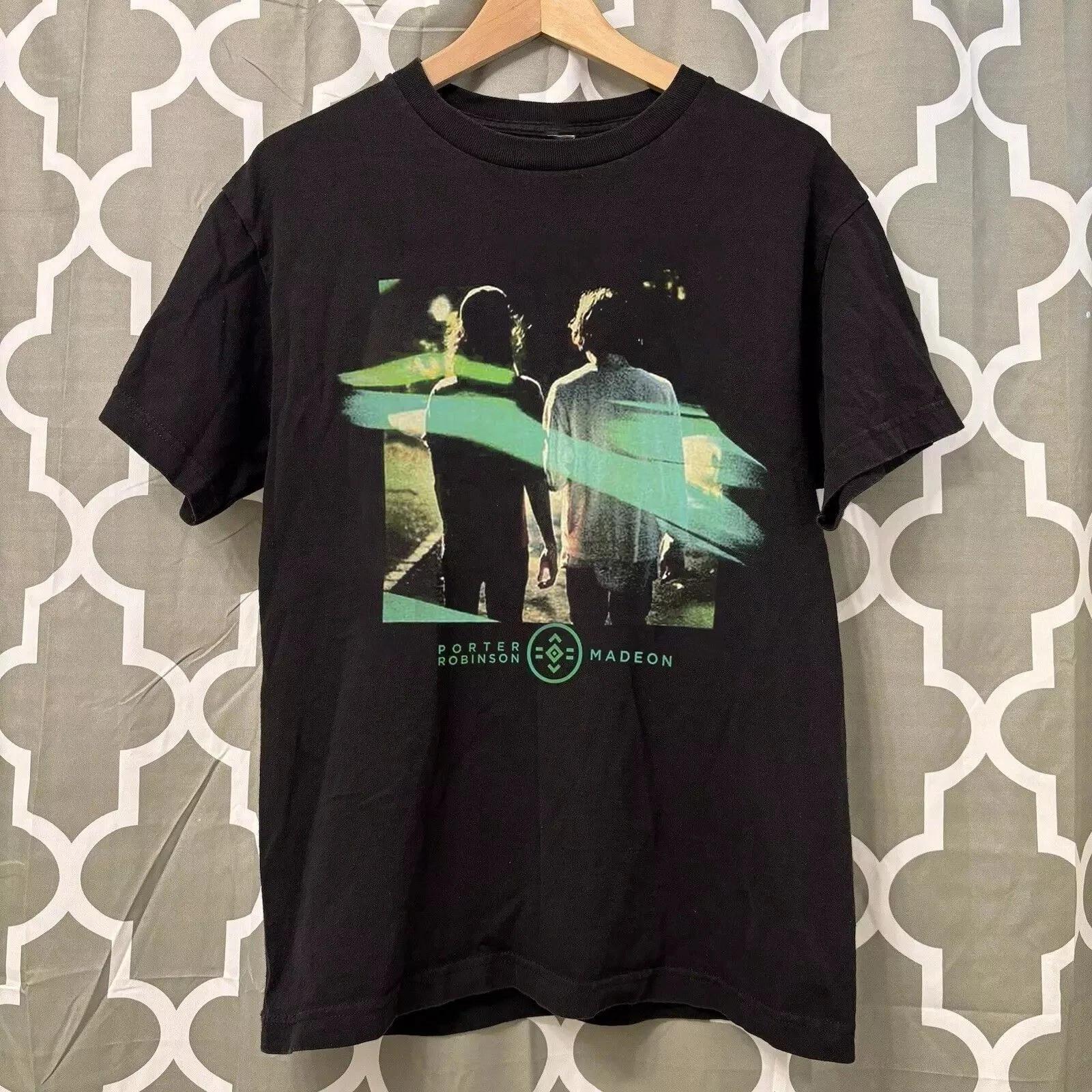 Porter Robinson Madeon Shelter Tour Unisex Shirt Short Sleeve Cotton Tee XL