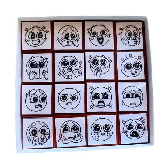 

Doodle Stamps a Way to Mark Your Book Cute Expressive Funny Meme Stamps Without Having to Draw for Journals, Scrapbooks, Cards, Gift Tags & DIY Crafts C