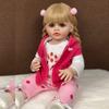 55 CM 22-calowe lalki Reborn Realistyczne pełne silikonowe lalki Bebe Vinyl Noworodek Dziewczynka Lalka Księżniczka Zabawka dla Malucha Prezent