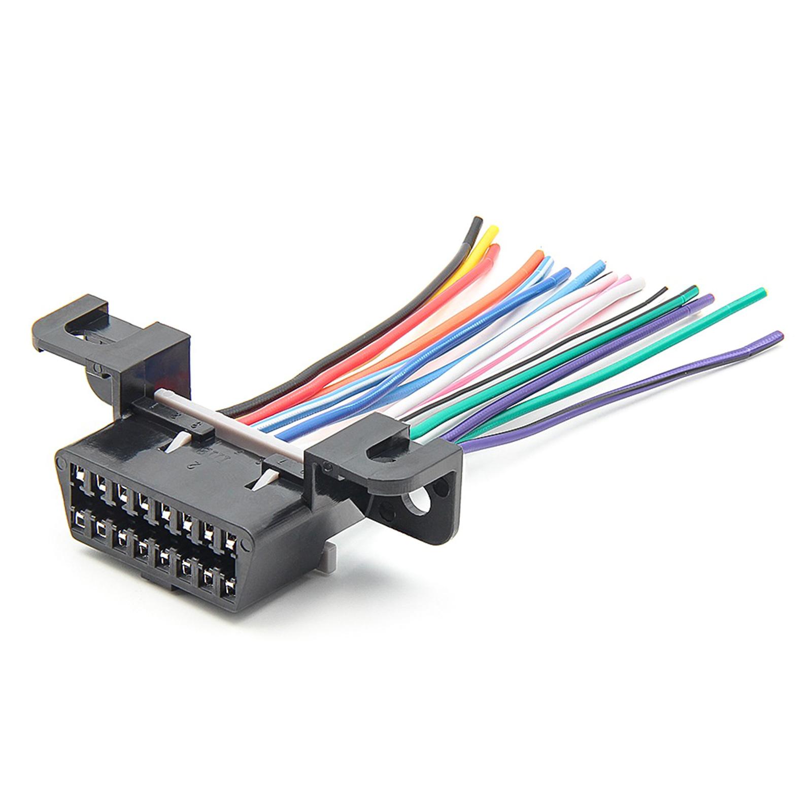 

OBDII J1962F OBD2 16-контактный разъем для приборной панели, открытый луженый провод, полный жгут проводов 3,9