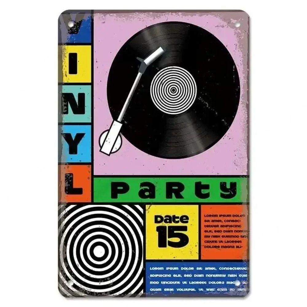 "Let The Music Be Your Master" Music Theme Metal Panel Wall Decor