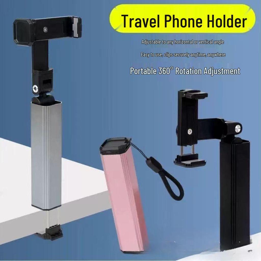 Portable Rotatable Phone Holder for High-Speed Rail and Airplane Travel