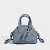 Blue Denim Women’s Boston Handbag - Small Winter 2026 Trend, Spring Niche Design Messenger Bag