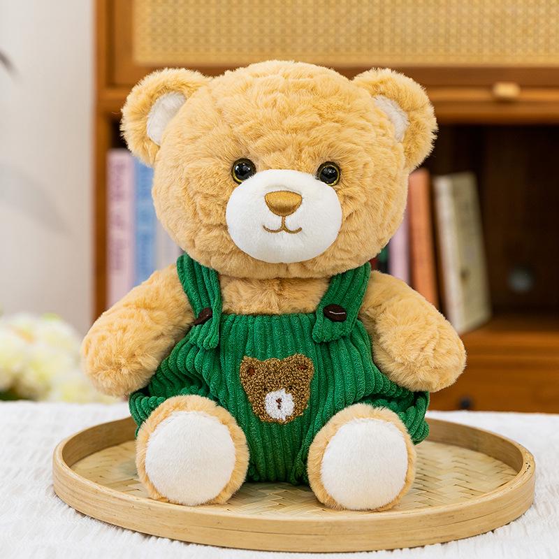 

Adorable Bear Plush Toy Overall Doll - Soothing Sleep Companion & Birthday Gift for Kids 20cm (0.18kg)