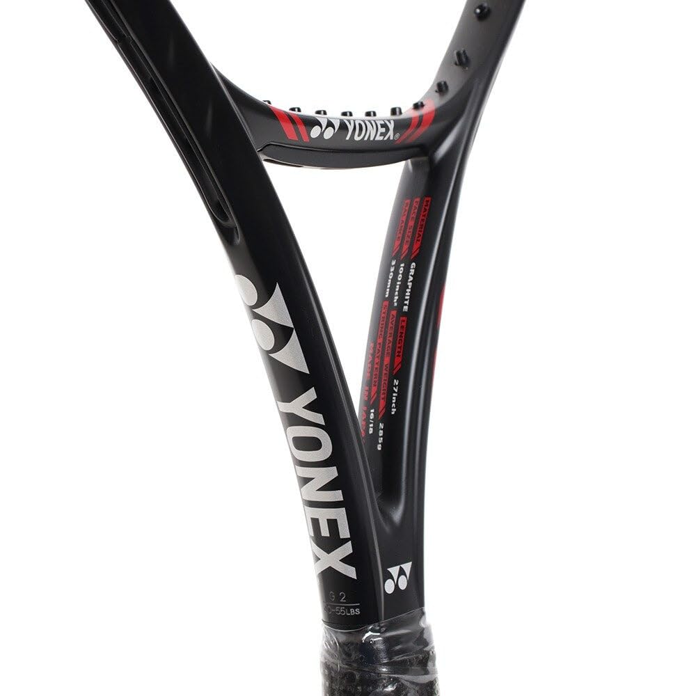 Yonex VCORE X FACTOR Hard Court Tennis Black X Red X Red 2 20VCX-187 Racket, (Black / / Men's)