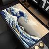 Pad NonSlip Carpet Natural Rubber Big Mouse Mats x Mouse Pad Gamer Black Great Wave Art Mousepad XXL Mechanical Keyboard