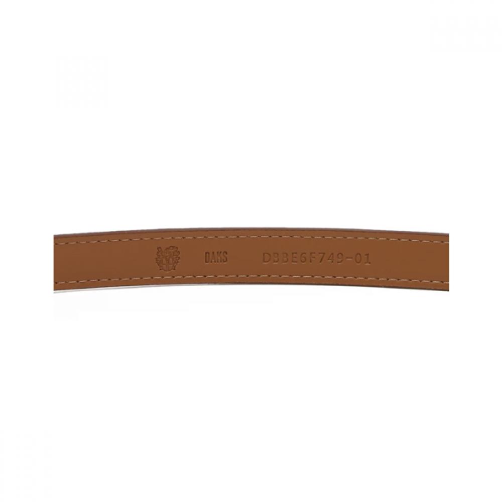 Daks Brown Embossed Logo Leather Belt Dbbe6f749w2