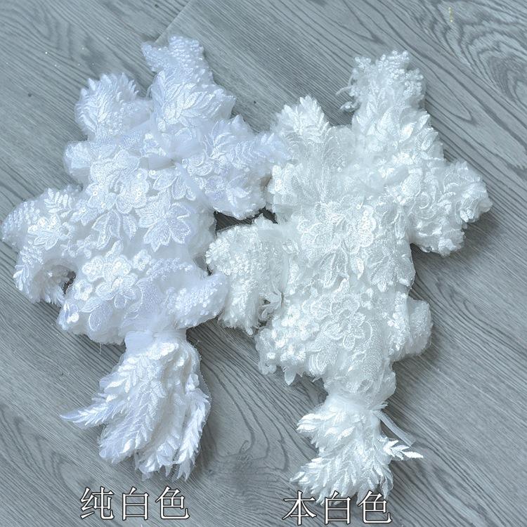 Multi-Color Flat Embroidery Embroidered Lace Flowers, Wedding Veil, Dress Handmade Diy Accessories, Clothes Decorative Lace Materials