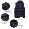 Men Waistcoat Stand Collar Sleeveless Slim Fit Vest Coat