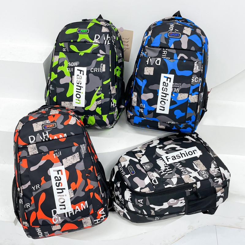 Large Backpack Printed Capacity Leisure Outdoor Schoolbag Travel