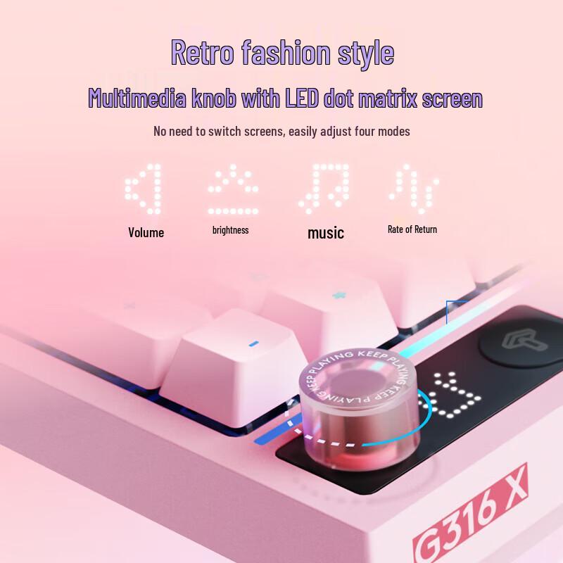 Logitech G316 X 98-Key Custom 8K Wired RGB Mechanical Keyboard