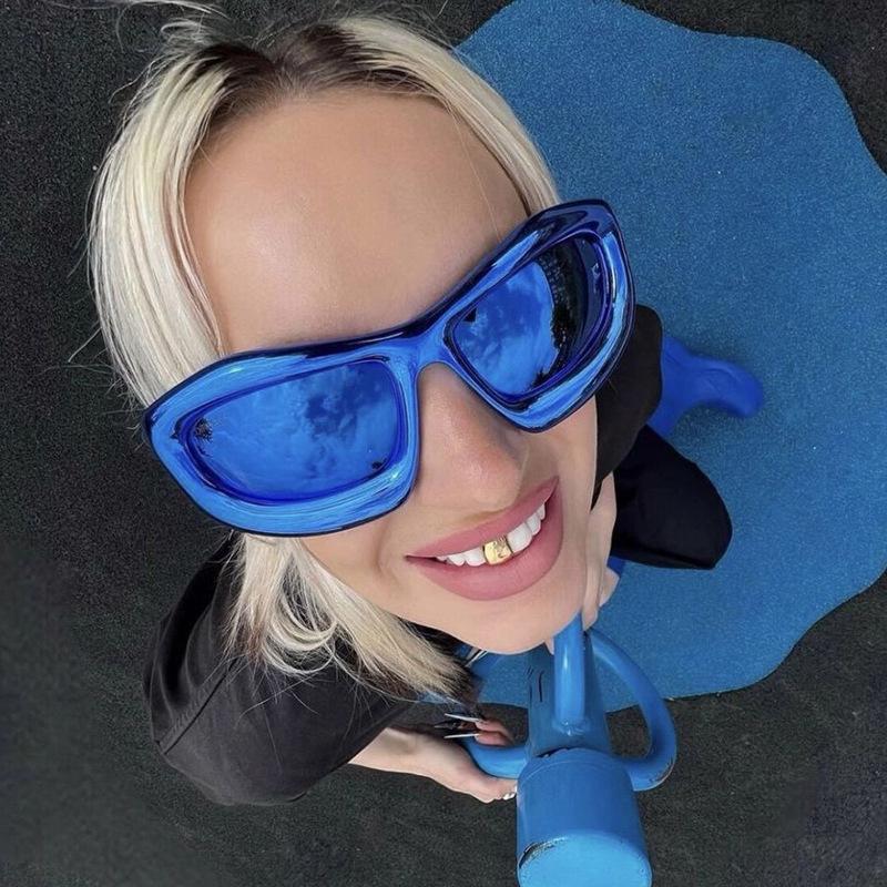 Y2K Sunglasses, Fashion Future Catwalk Hip-Hop Punk Sunglasses, Riding Sunshade Big Glasses
