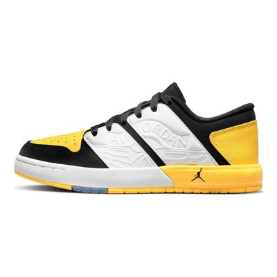 Air Nu Retro 1 Low GS Tour Yellow Kids Sneakers Black White FB4412-017