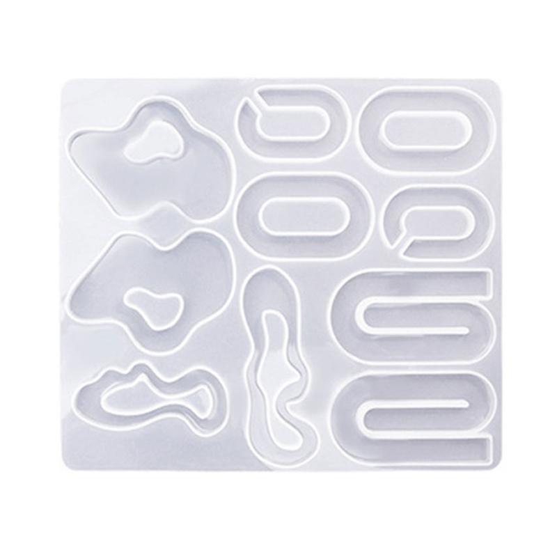 3D Irregular Silicone Molds Jewelry Casting Molds Epoxy Resin Pendant Mould for DIY Earrings, Jewelry, Keychain, Crafts